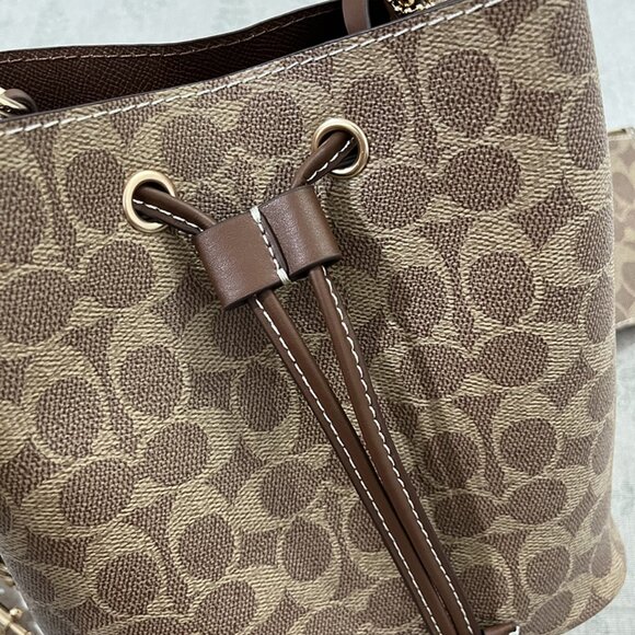Coach Rowan Bucket Bag In Signature Canvas - Picture 7 of 8